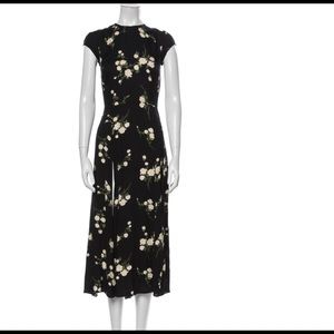 reformation floral print long dress